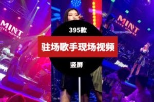 驻场歌手现场实拍竖屏素材