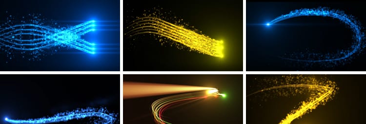 粒子光线金色穿梭线条光斑效果光效转场光束划屏动态背景视频素材