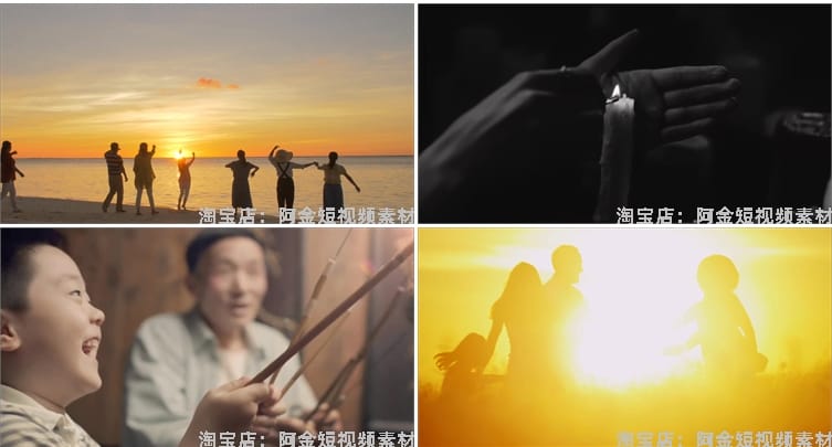 幸福家庭一家人陪伴拥抱美好时光居家生活聚会短视频高清实拍素材