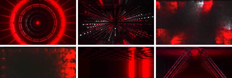 工业风空间穿梭酒吧夜店节奏闪屏动感大屏幕舞台LED背景视频素材