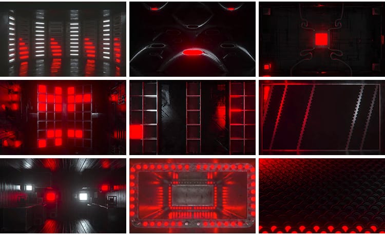 工业风空间穿梭酒吧夜店节奏闪屏动感大屏幕舞台LED背景视频素材