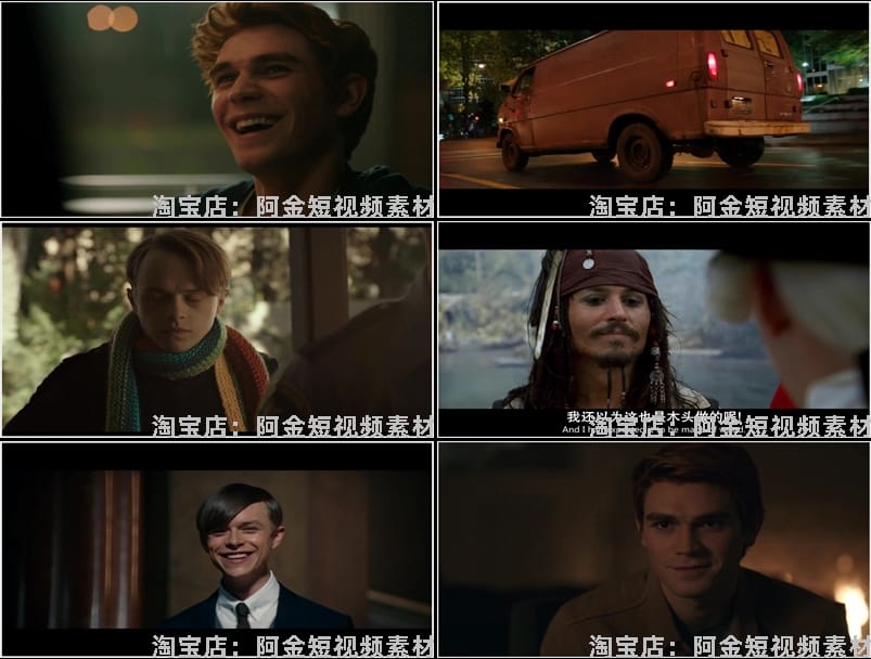 电影影视剪辑素材混剪卡点高清动漫合集抖音快手热门自媒体短视频