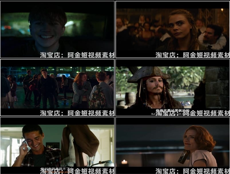 电影影视剪辑素材混剪卡点高清动漫合集抖音快手热门自媒体短视频