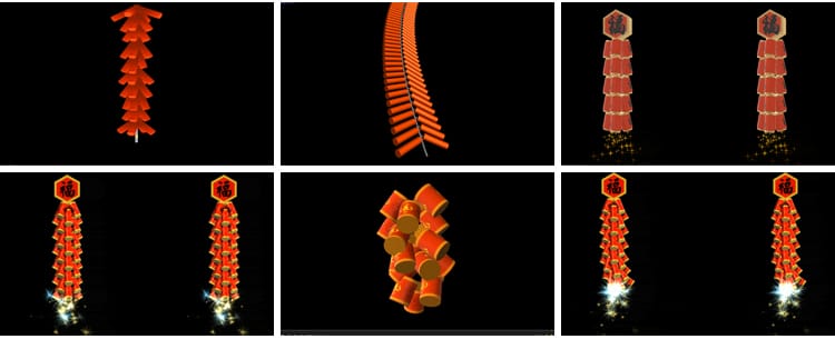 喜庆过新年节日鞭炮爆竹Alpha透明通道pr_ae后期制作合成视频素材