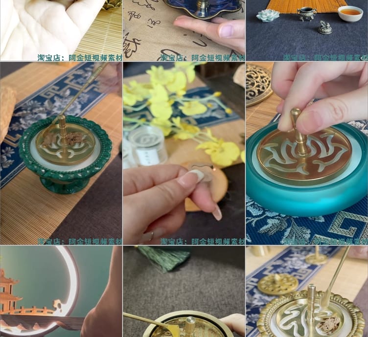 焚香打香篆沉浸式国外高清竖屏解压视频小说推文素材引流无水印