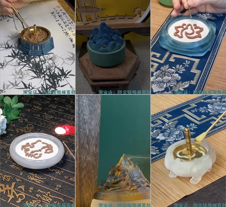 焚香打香篆沉浸式国外高清竖屏解压视频小说推文素材引流无水印