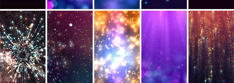 竖屏唯美梦幻光效星空粒子光线舞台抖音快手直播动态背景视频素材