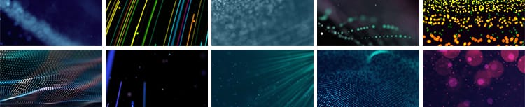 竖屏唯美梦幻光效星空粒子光线舞台抖音快手直播动态背景视频素材