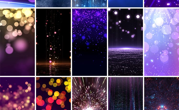 竖屏唯美梦幻光效星空粒子光线舞台抖音快手直播动态背景视频素材