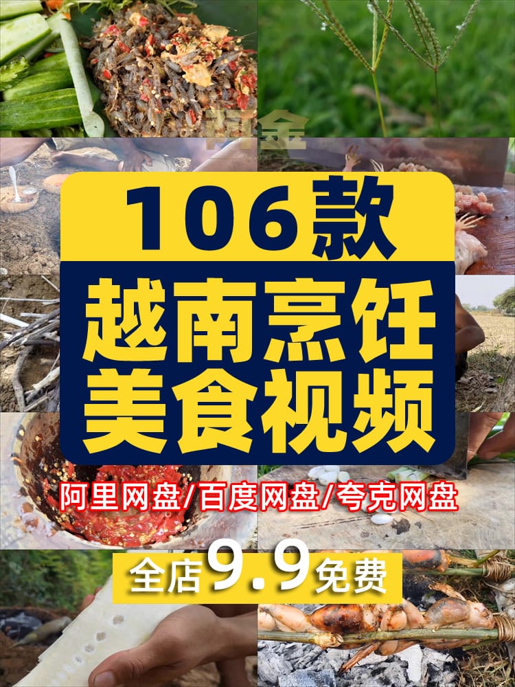 越南烹饪美食创意制作背景国外横屏高清直播解压视频小说推文素材