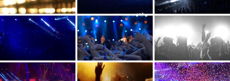 演唱会音乐节狂欢欢呼人群晃动举手现场观众灯光秀抖音短视频素材