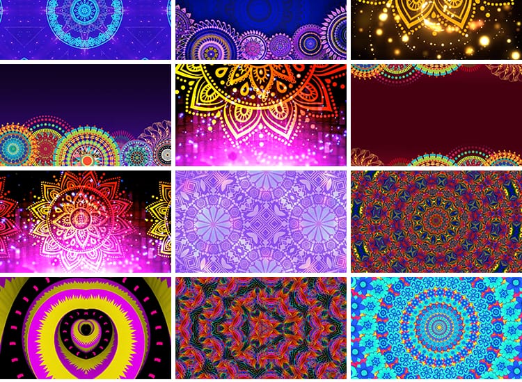 新疆民族歌舞印度桑巴肚皮舞台异域少数民族舞蹈背景LED视频素材