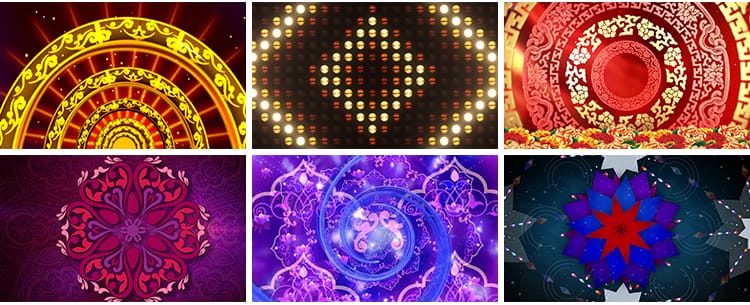 新疆民族歌舞印度桑巴肚皮舞台异域少数民族舞蹈背景LED视频素材