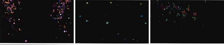 礼花彩带彩条彩纸节日庆祝婚礼彩色纸屑洒落透明通道动态视频素材