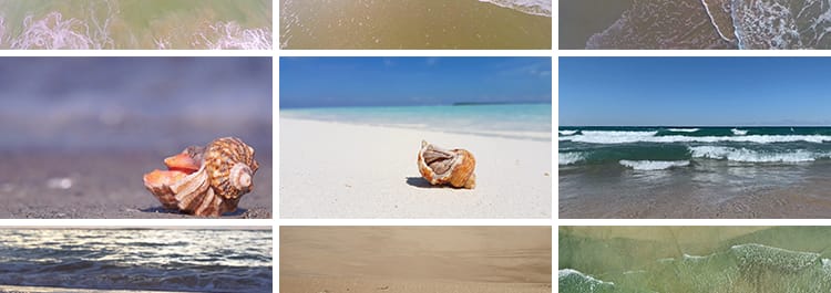 海边沙滩唯美大海浪花海面冲浪黄昏海水岸边风景高清实拍视频素材