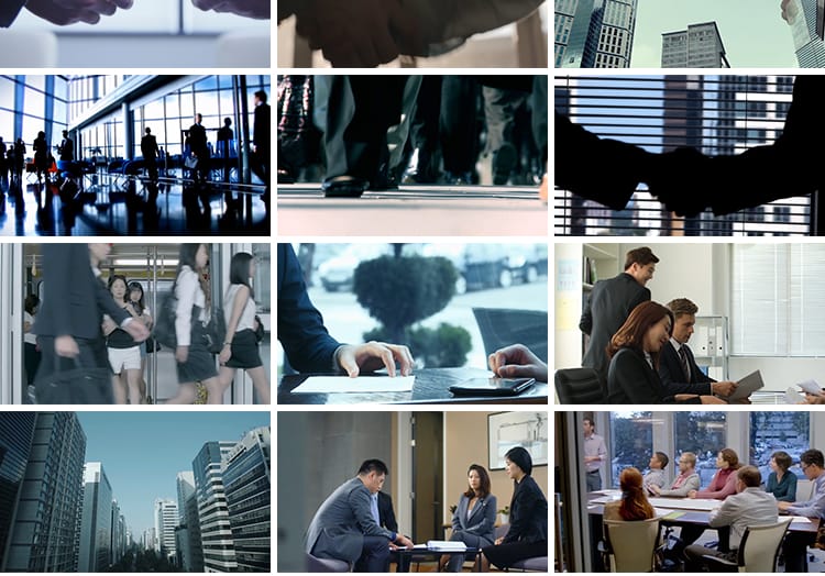 商务合作共赢洽谈公司开会企业团队成功人士签字握手宣传视频素材