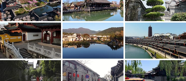 古镇古城旅游景点古建筑村庄历史风景风光景观唯美水乡短视频素材