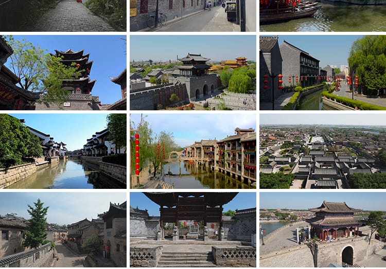 古镇古城旅游景点古建筑村庄历史风景风光景观唯美水乡短视频素材