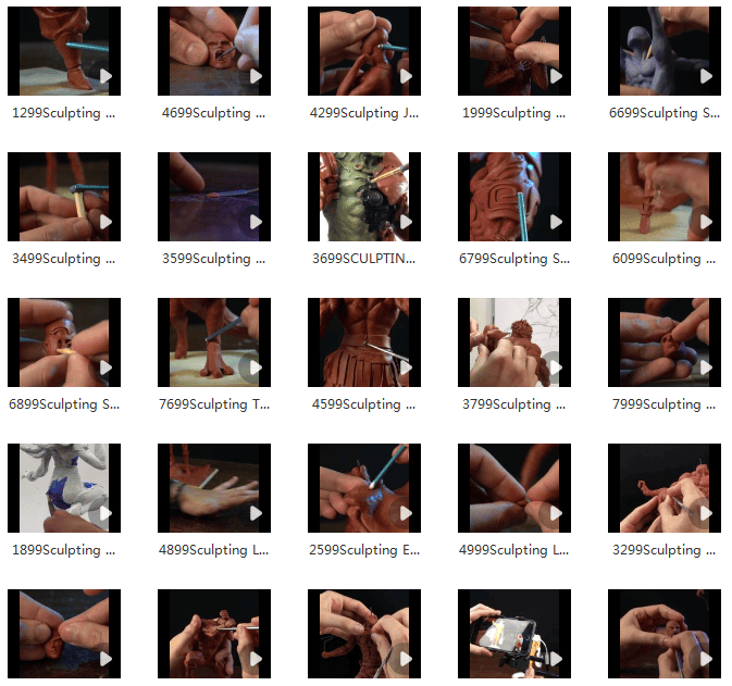 泥人制作手艺创意手工diy高清横屏国外解压视频小说推文素材引流