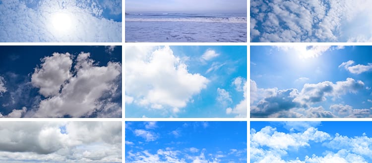 唯美蓝天白云天空云朵云层晴空万里实拍延时飞鸟空镜视频剪辑素材