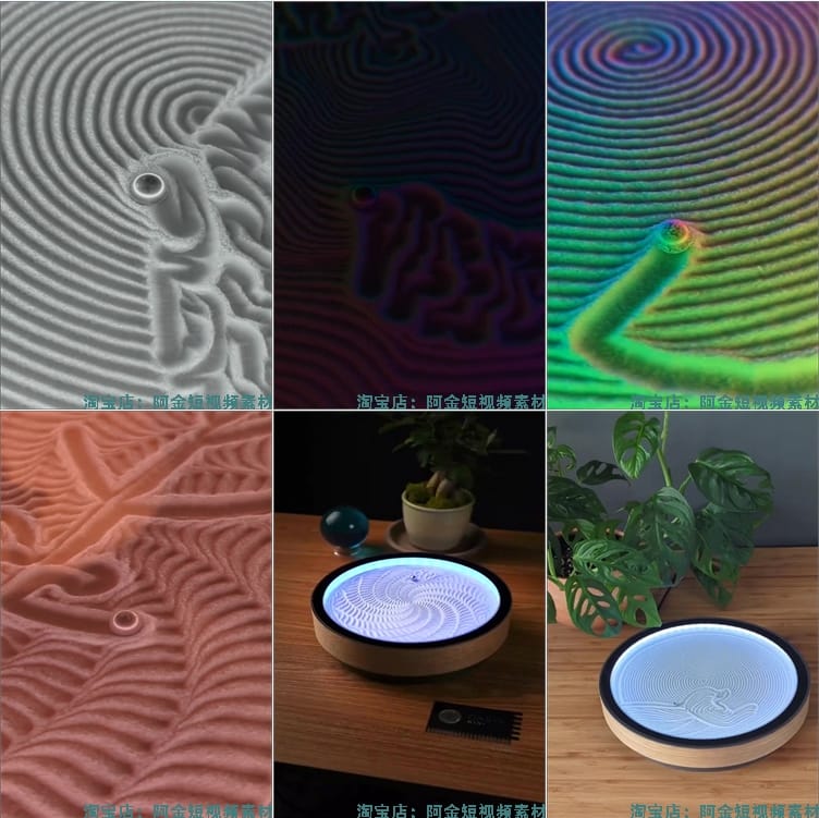 竖屏彩色沙盘音乐滚动小球高清解压短视频小说推文素材自媒体剪辑