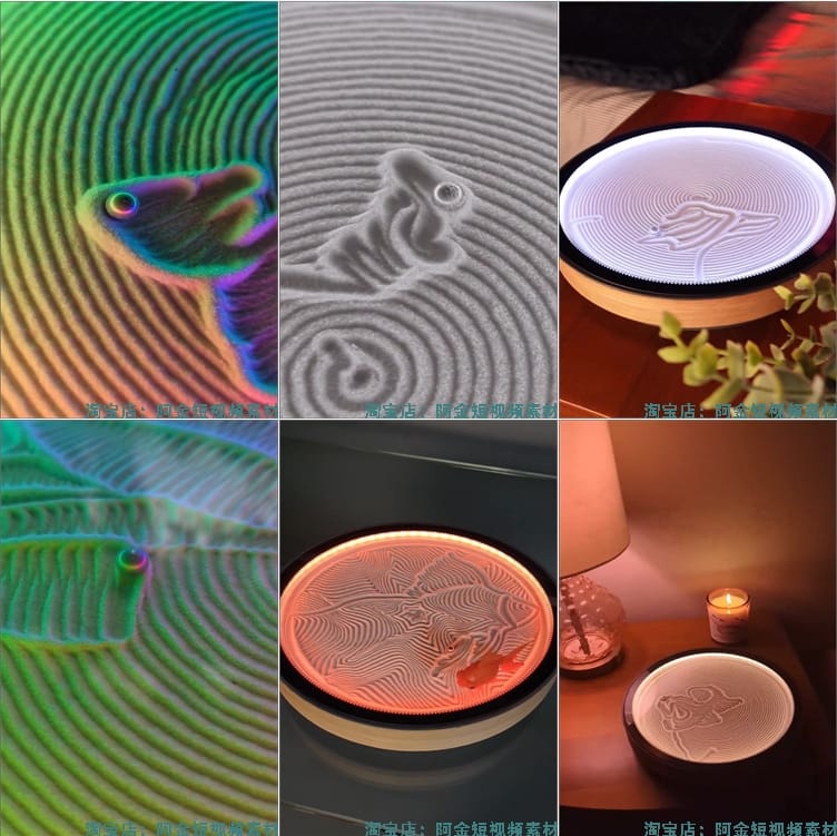 竖屏彩色沙盘音乐滚动小球高清解压短视频小说推文素材自媒体剪辑