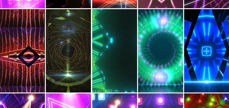 动感炫酷走秀表演手机直播舞台竖屏抖音快手绿幕动态背景视频素材