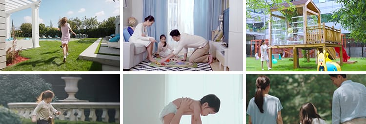 幸福居家生活一家人购物快乐陪伴拥抱和谐家庭美好时光短视频素材