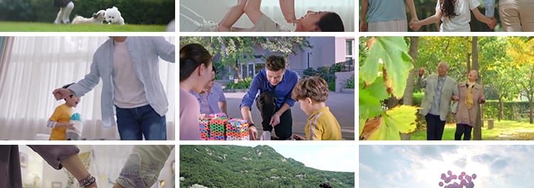 幸福居家生活一家人购物快乐陪伴拥抱和谐家庭美好时光短视频素材