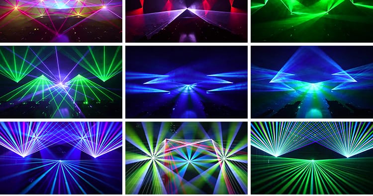 灯光秀镭射激光线开场走秀酒吧动感炫酷投屏LED直播背景视频素材
