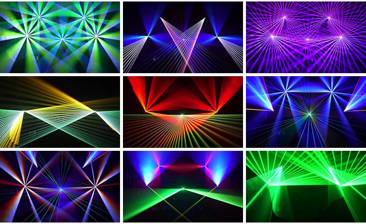 灯光秀镭射激光线开场走秀酒吧动感炫酷投屏LED直播背景视频素材