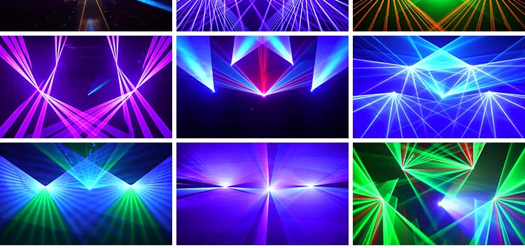 灯光秀镭射激光线开场走秀酒吧动感炫酷投屏LED直播背景视频素材