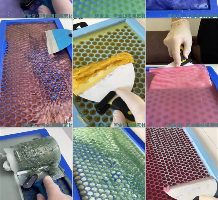 国外刮蜡沉浸式竖屏高清解压视频素材小说推文引流短视频手工