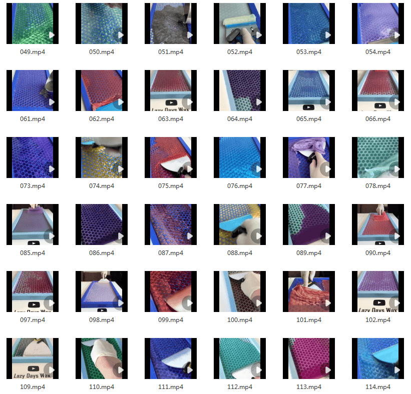 国外刮蜡沉浸式竖屏高清解压视频素材小说推文引流短视频手工