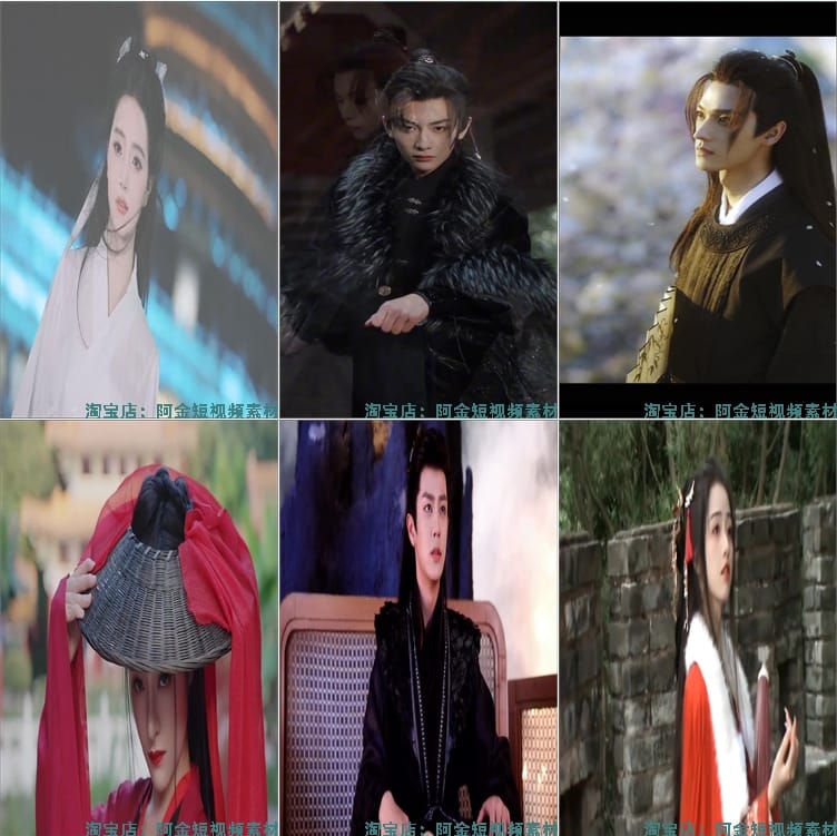 古风人物唯美汉服国风古装高清视频小说推文素材抖音自媒体剪辑