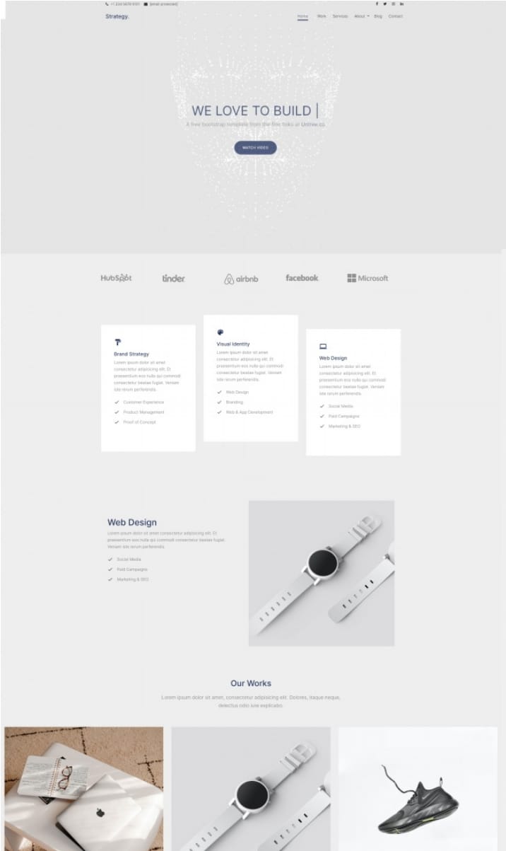 品牌视觉设计公司网站模板