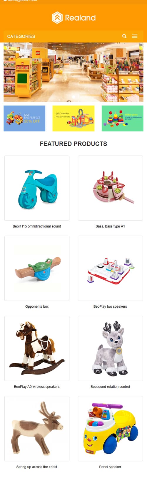 响应式食品百货英文外贸类网站源码 HTML5玩具外贸网站织梦模板