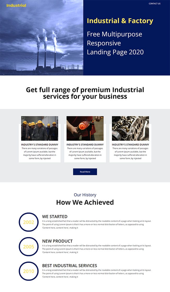 HTML5垃圾废物处理厂网站模板