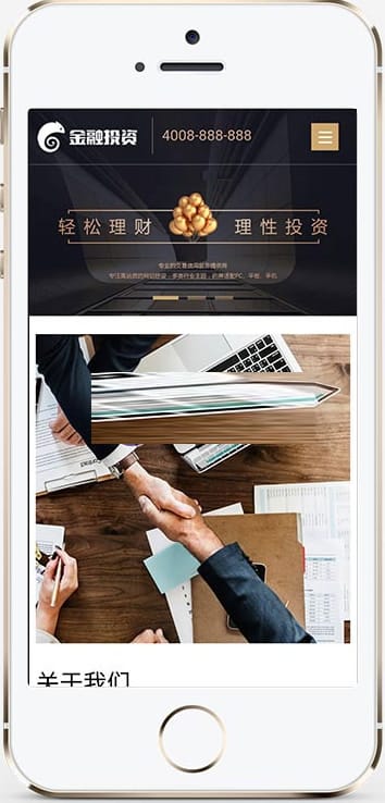 织梦dedecms模板 高端大气响应式金融投资理财公司网站源码  (自适应手机移动端)