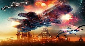 科幻电影《太空大战：无敌舰队出击》恐怖惊悚电影影视解说自媒体素材文案/片源下载