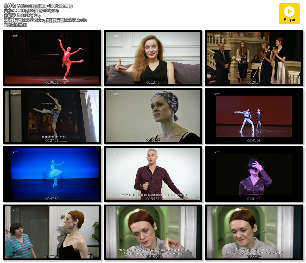 尤金娜·洛帕金娜，俄罗斯之星 Ouliana Lopatkina, une étoile russe