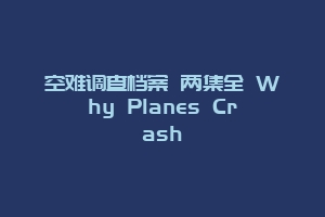 空难调查档案 两集全 Why Planes Crash