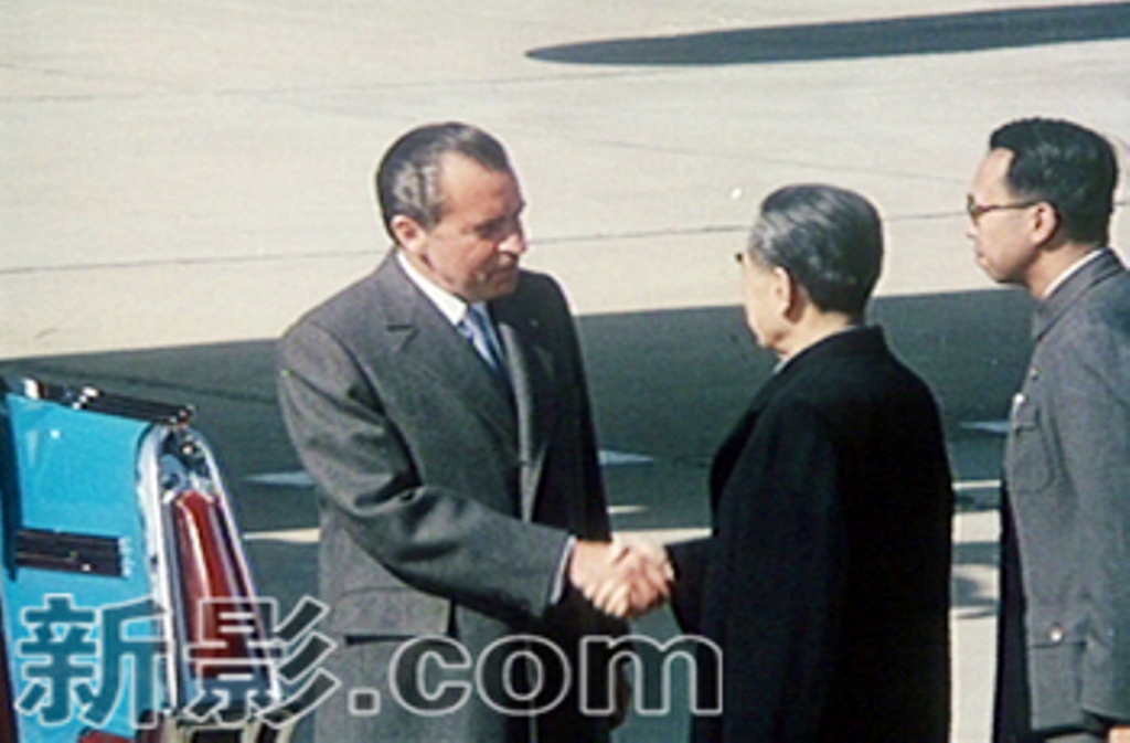 美国总统尼克松访问中国