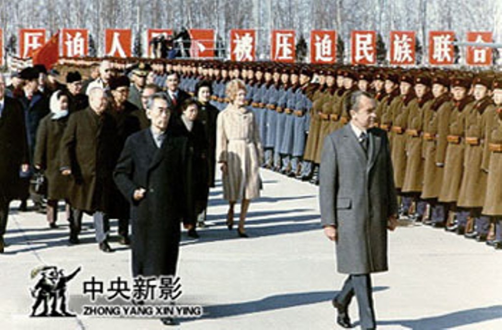 美国总统尼克松访问中国