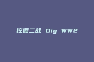挖掘二战 Dig WW2