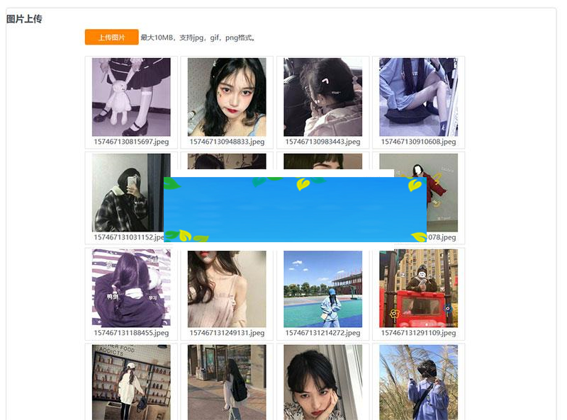 PHP京东图床外链上传+瀑布流图片展示源码_源码下载