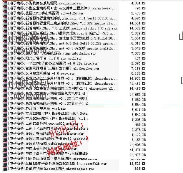 1400余套ASP.NET网站源码打包整站源码模板程序毕业设计项目