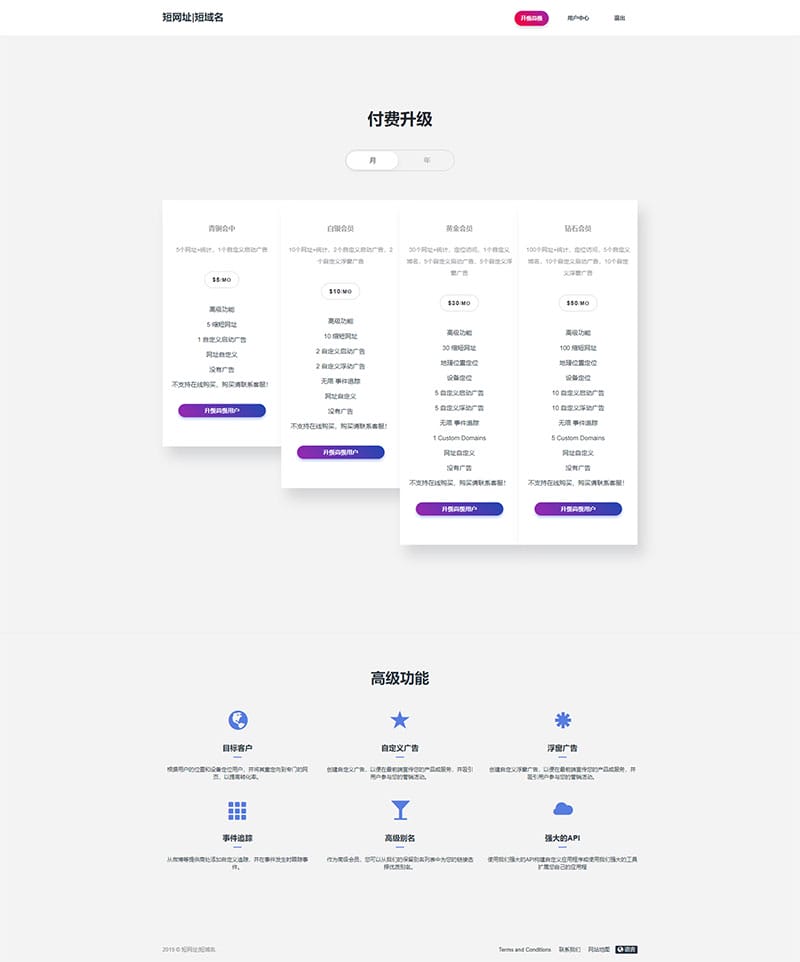 全新PHP网址缩短防封短网址生成系统源码
