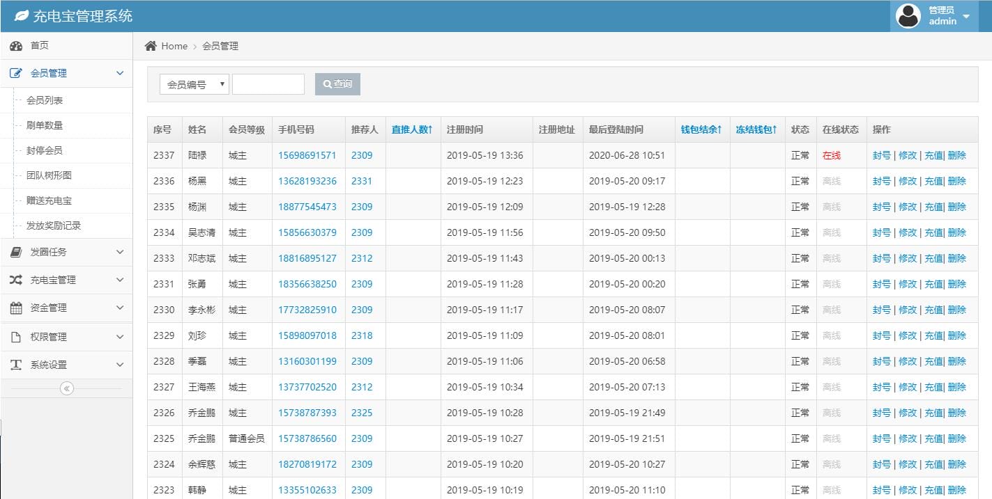 【站长亲测】6月最新第二版共享充电宝街电衔电云矿机挖矿区块链项目网站源码+对接个人免签支付通道