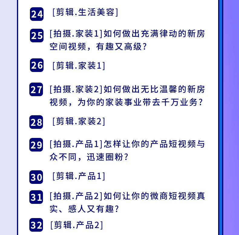 新手0基础教你玩转手机短视频创作班：拍摄-素材-引流-运营实操